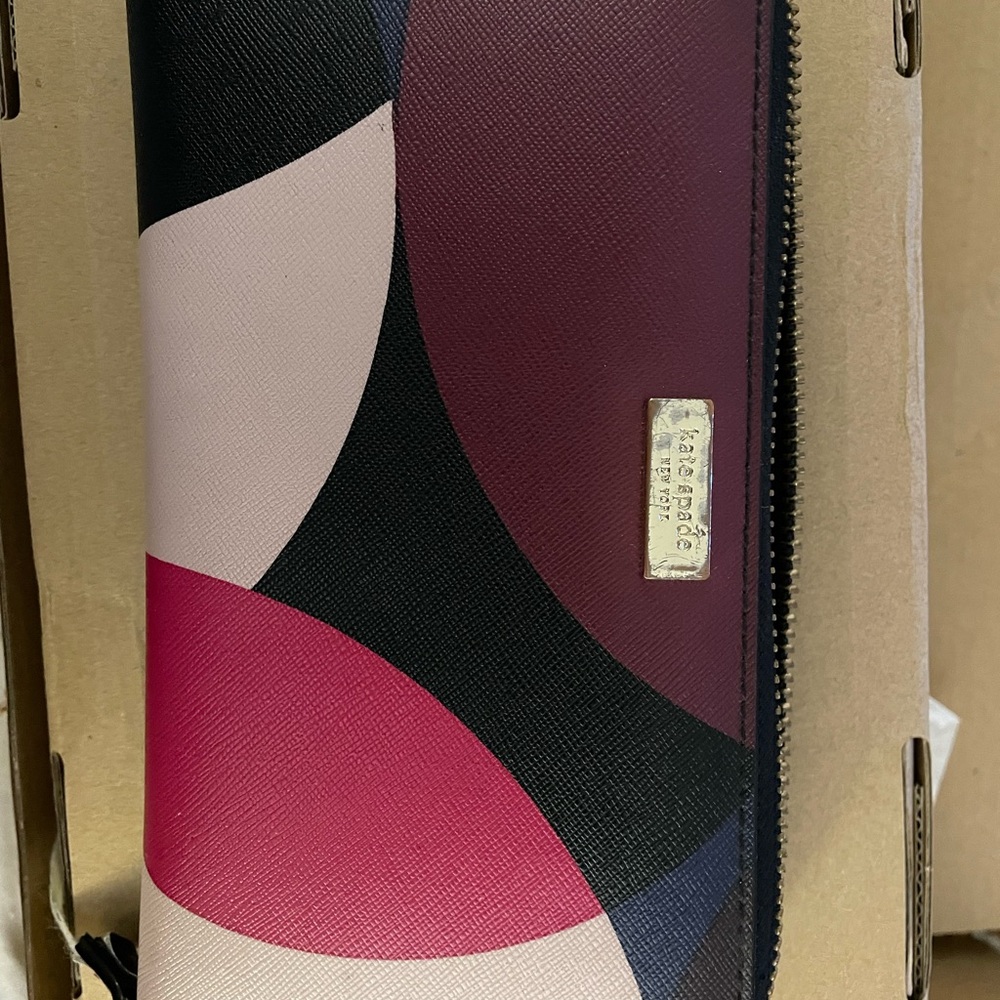 Cute multi-colored long Kate Spade wallet
